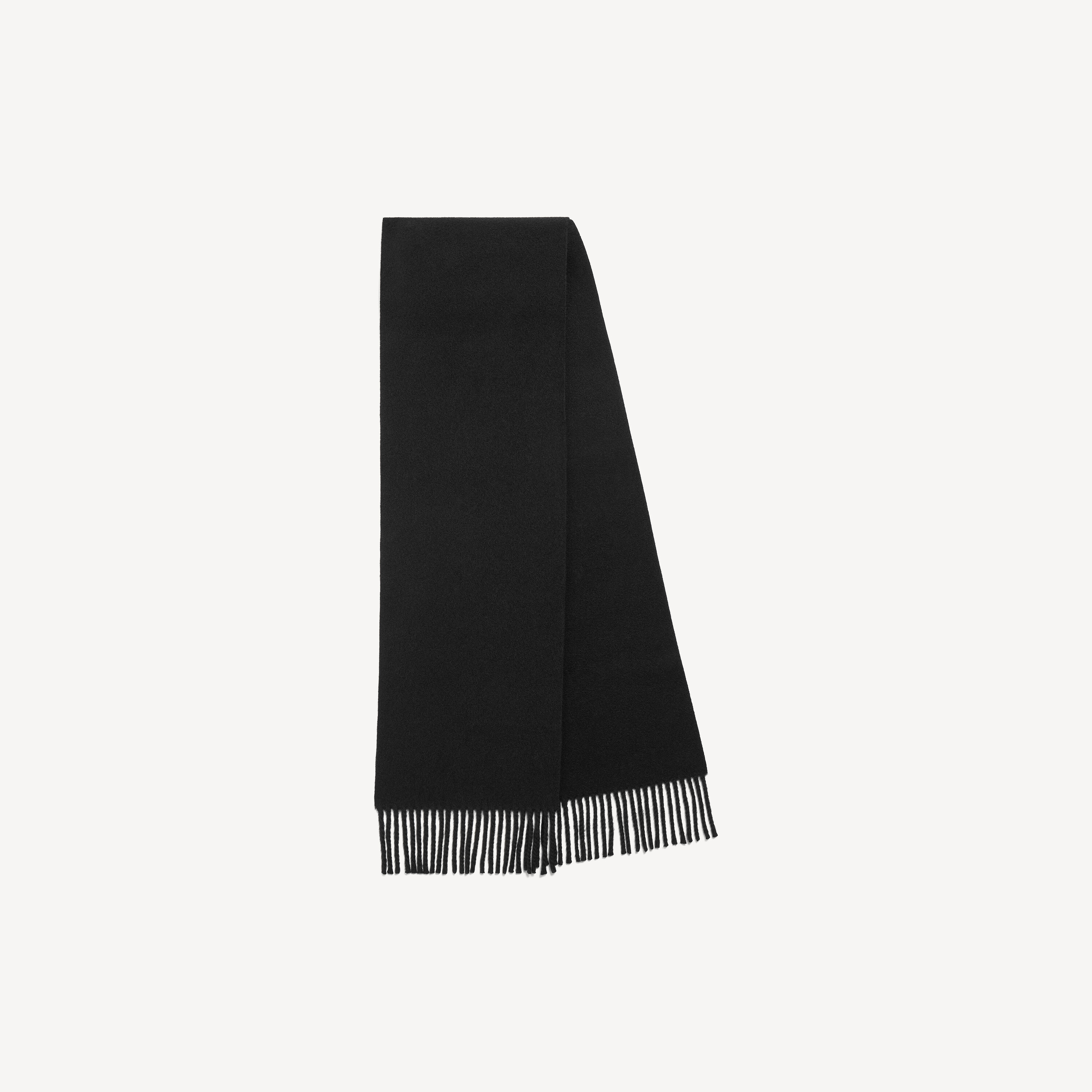 Men's Fringe Scarf in Black | Balenciaga US