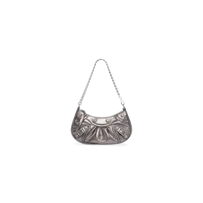 le cagole mini bag with chain metallized