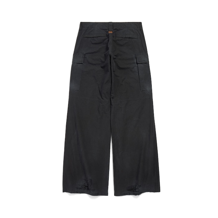 pantaloni cargo flared