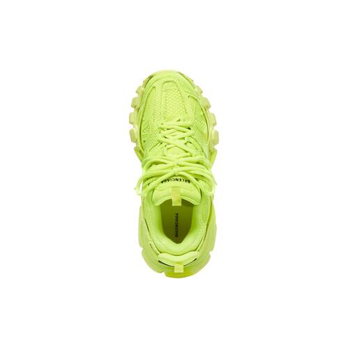 Men's Track Sneaker In Full Mesh in Fluo Yellow | Balenciaga US