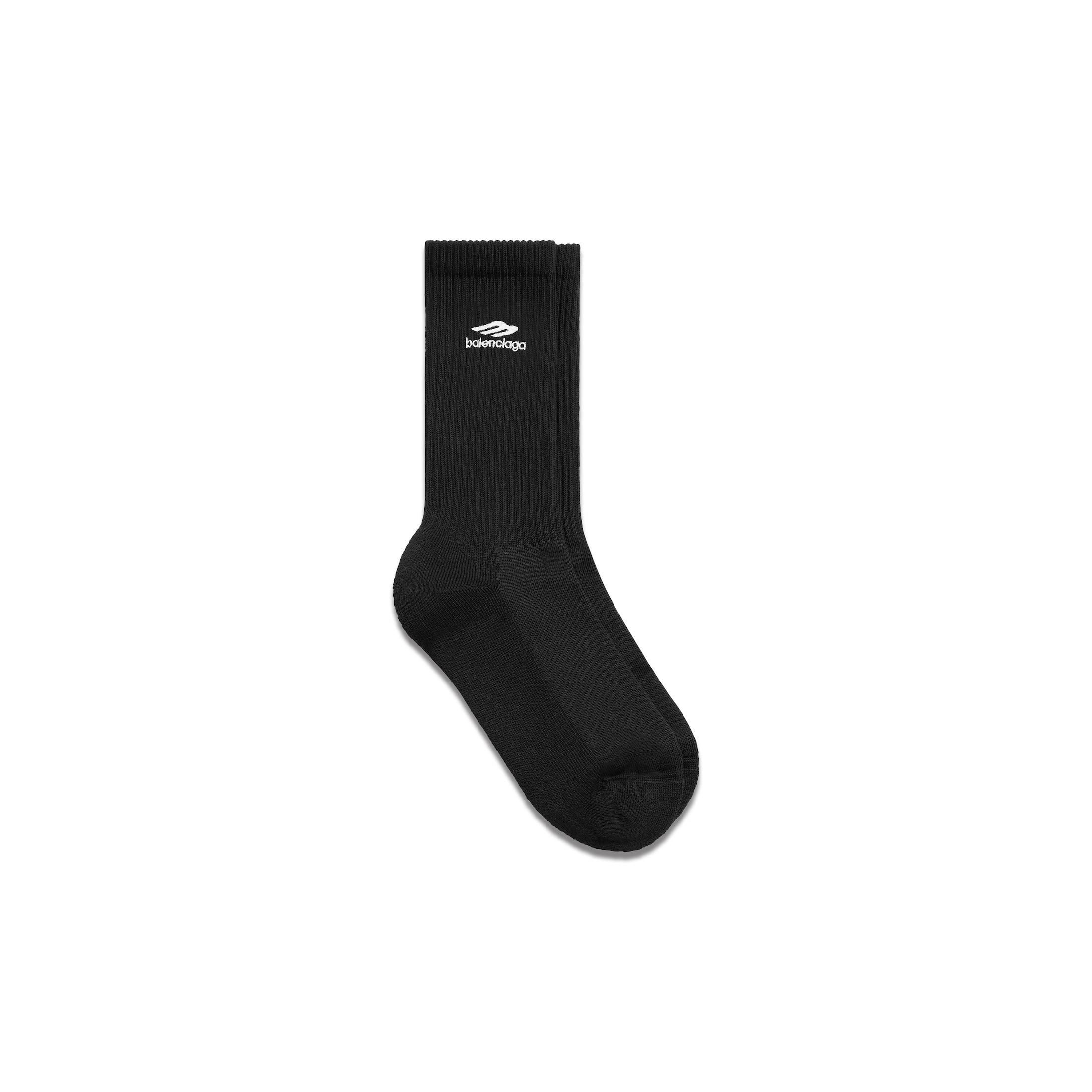 Balenciaga 3B Sports Icon Socks - Black - Unisex - L - Cotton & Elastane