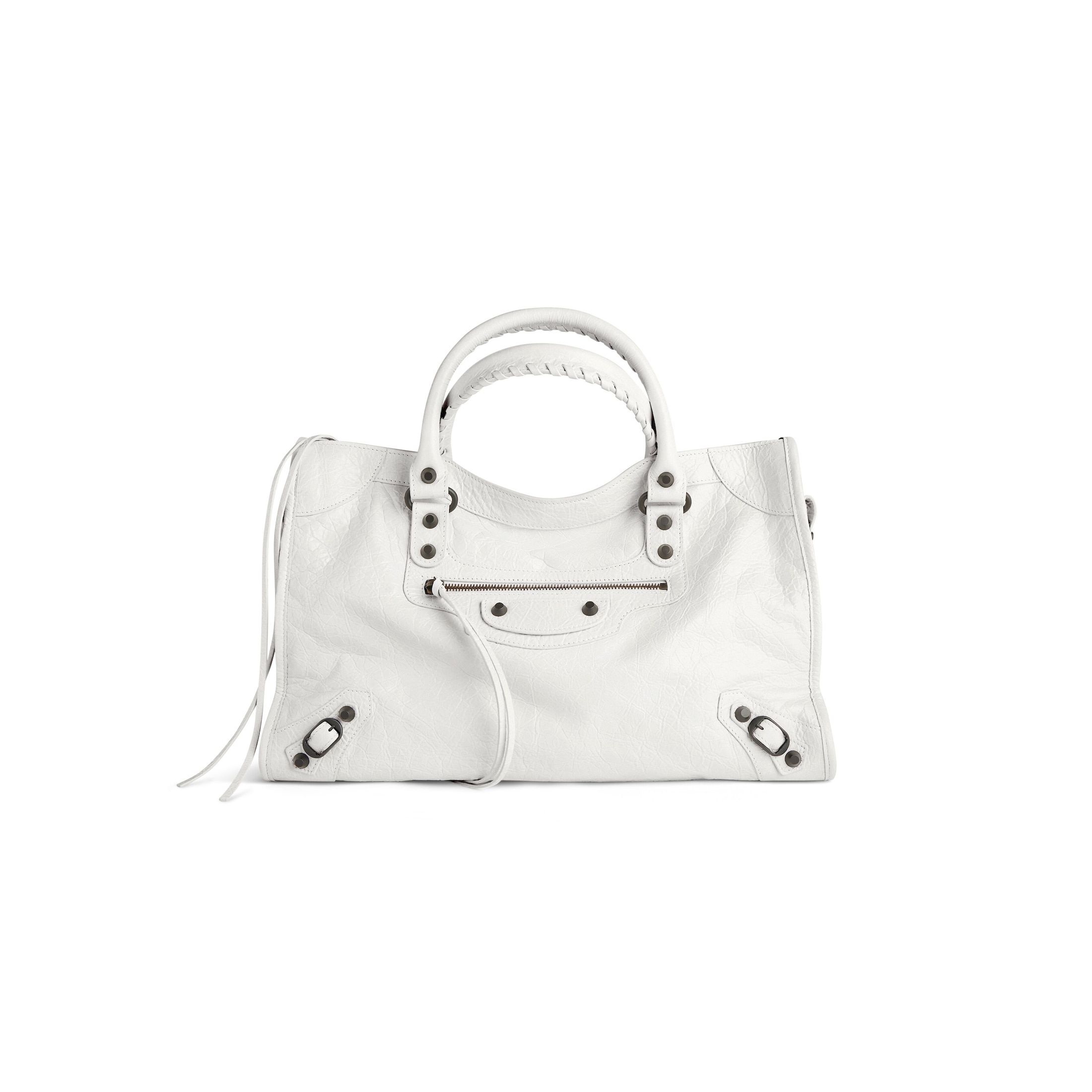 Balenciaga Bolso Le City Mediano - Blanco - Unisexo -Piel De Cordero