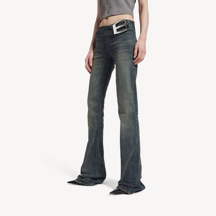 buckle bootcut pants