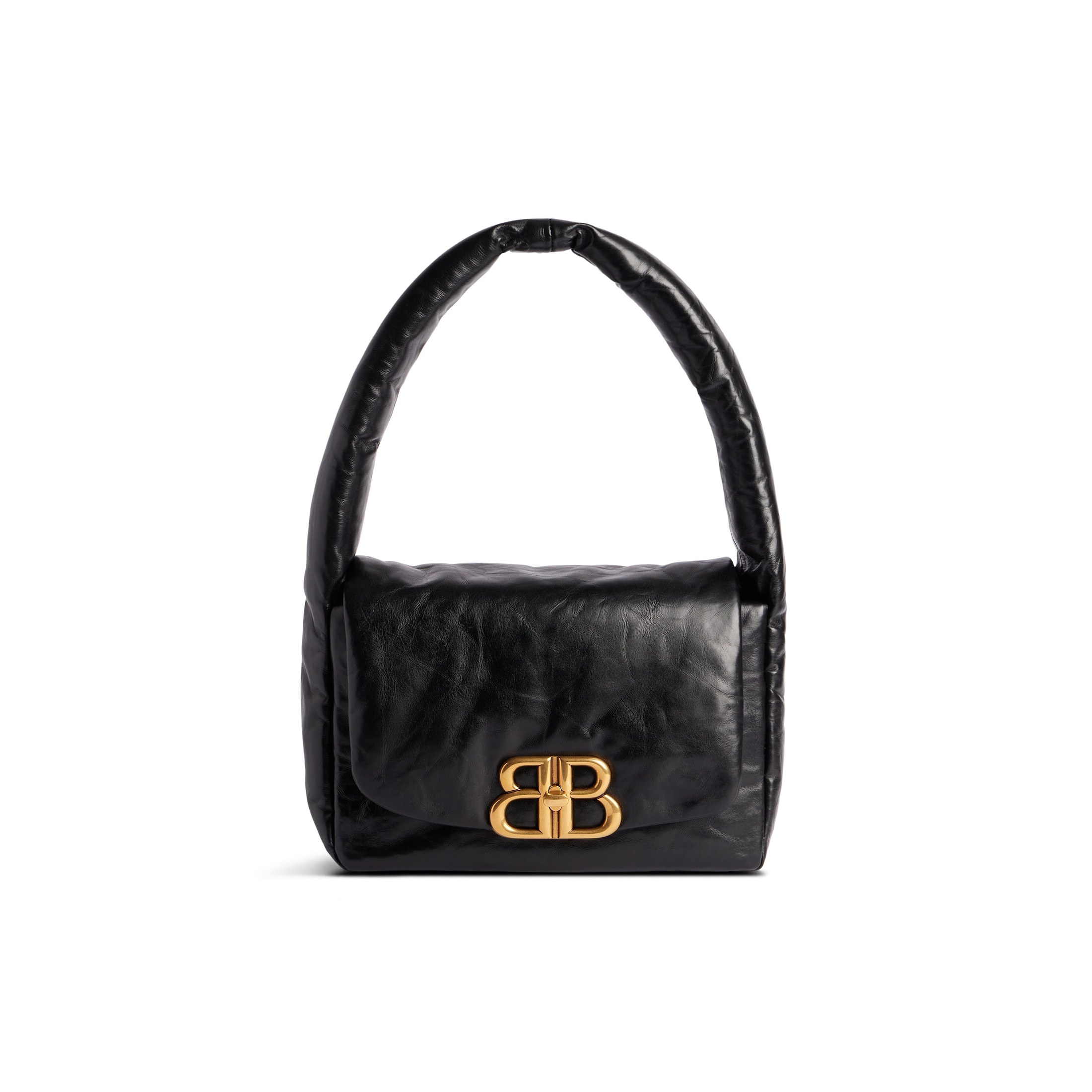 Balenciaga Monaco Small Sling Bag - Black - Woman - Calfskin