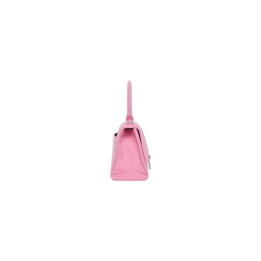 Balenciaga Hourglass Nano Croceffect Leather Tote In Pink  ModeSens