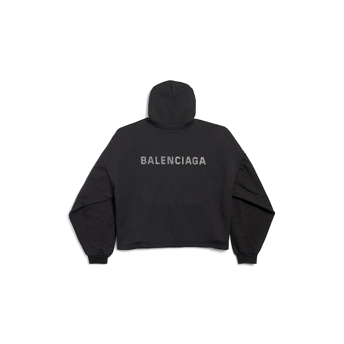 hoodie cropped balenciaga back