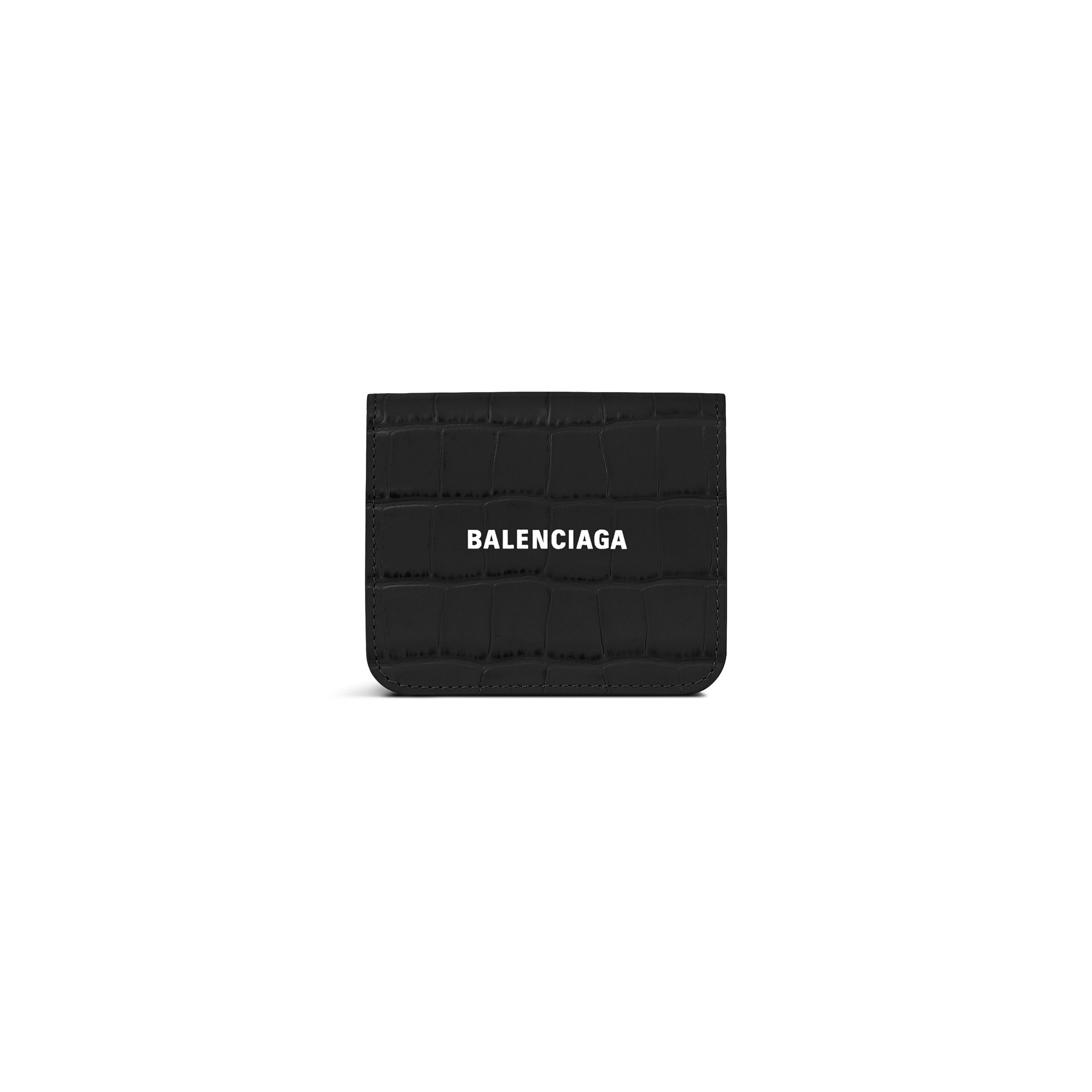 Balenciaga Cash Flap Coin And Card Holder - Black - Men's - Calfskin