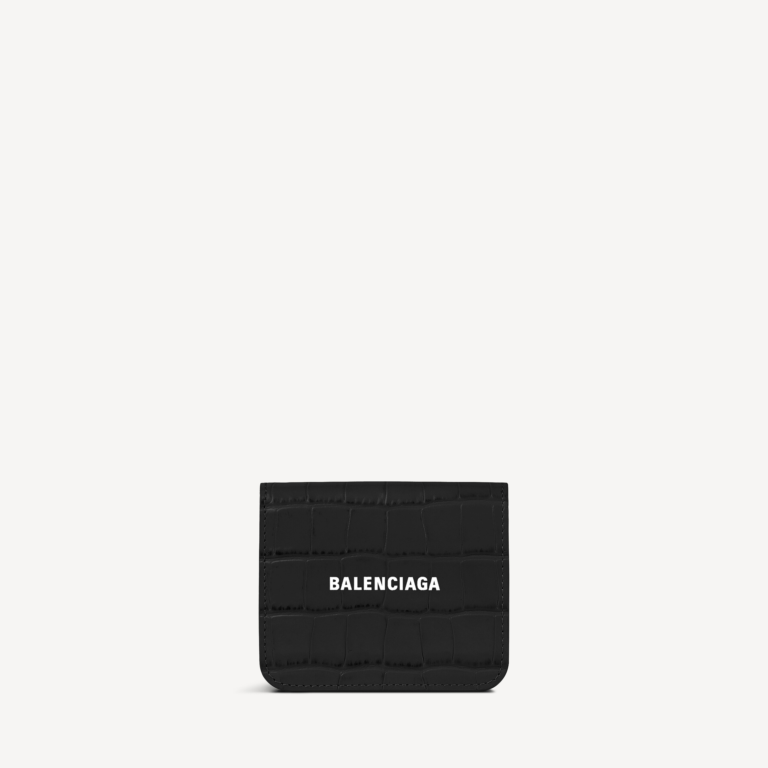 Men's Cash Flap Coin And Card Holder in Black