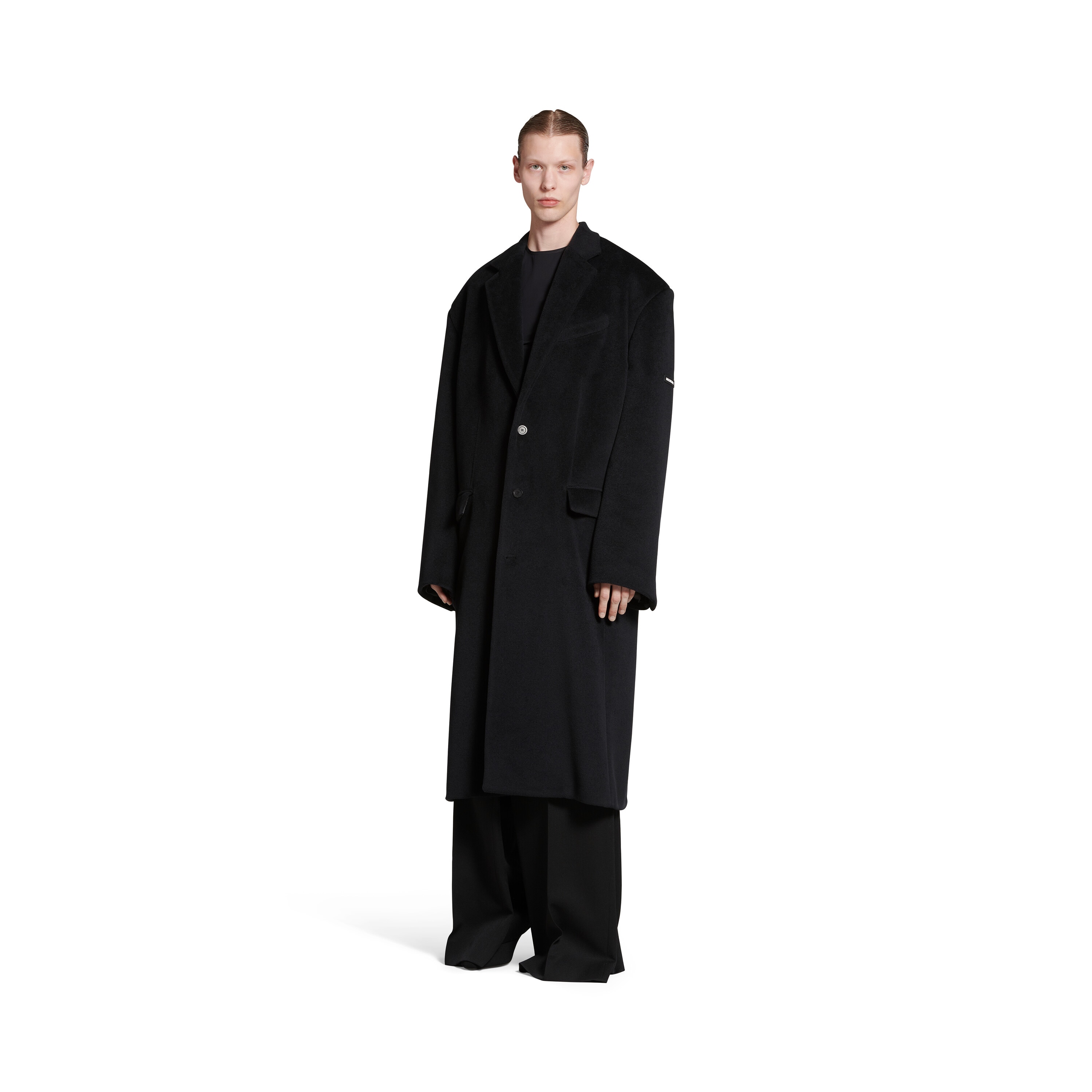 Skater Tailored Coat in Black Balenciaga CA