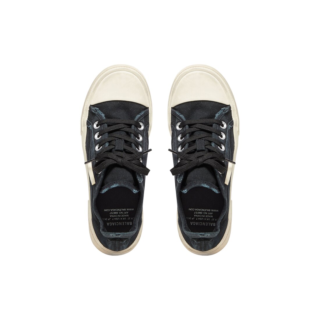 Men's Paris Low Top Sneaker in Black | Balenciaga US