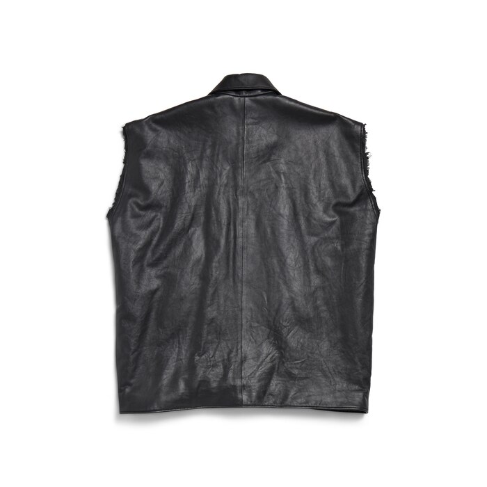 sleeveless bomber