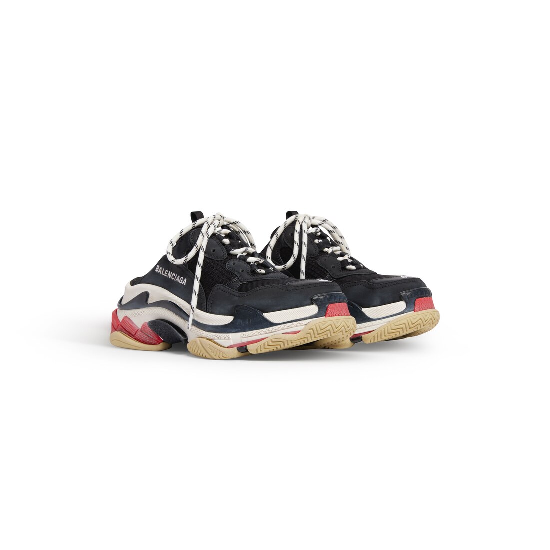 Men's Triple S Mule in Black | Balenciaga US