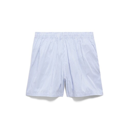 stripes boxer swim shorts