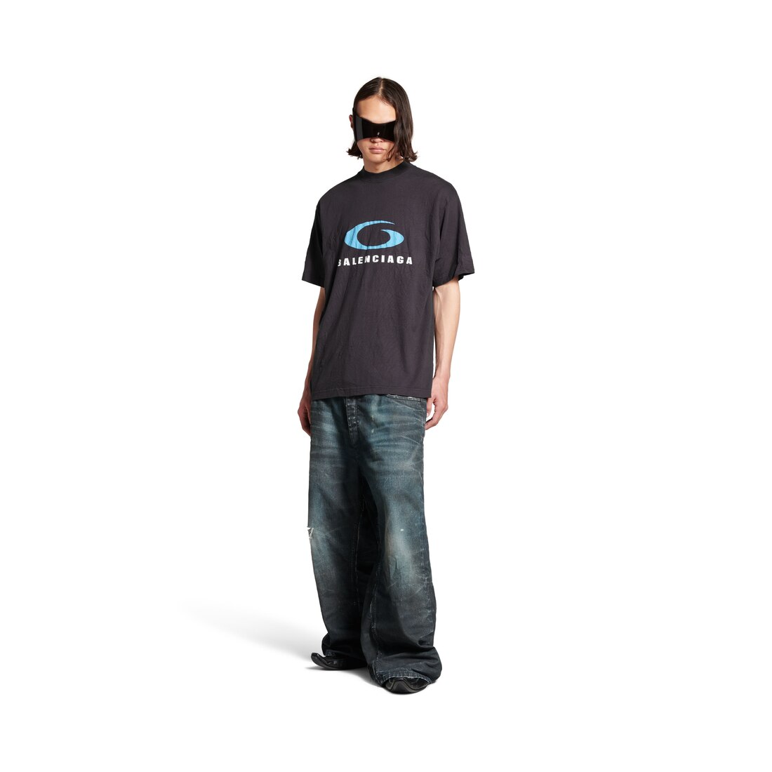 Men's Loop Sports Icon T-shirt Medium Fit in Black