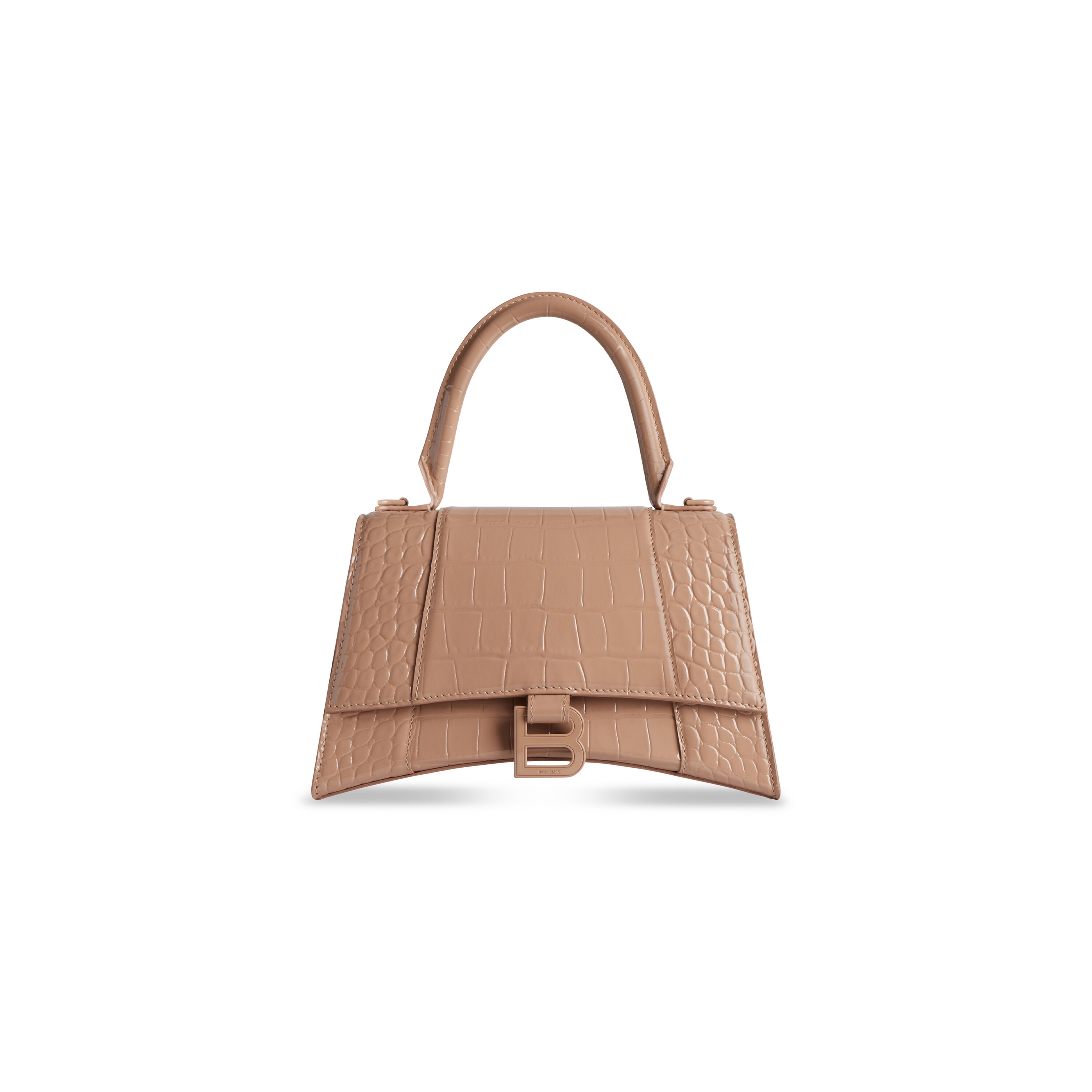 Balenciaga - Hourglass Small Top Handle Bag, Women , Beige