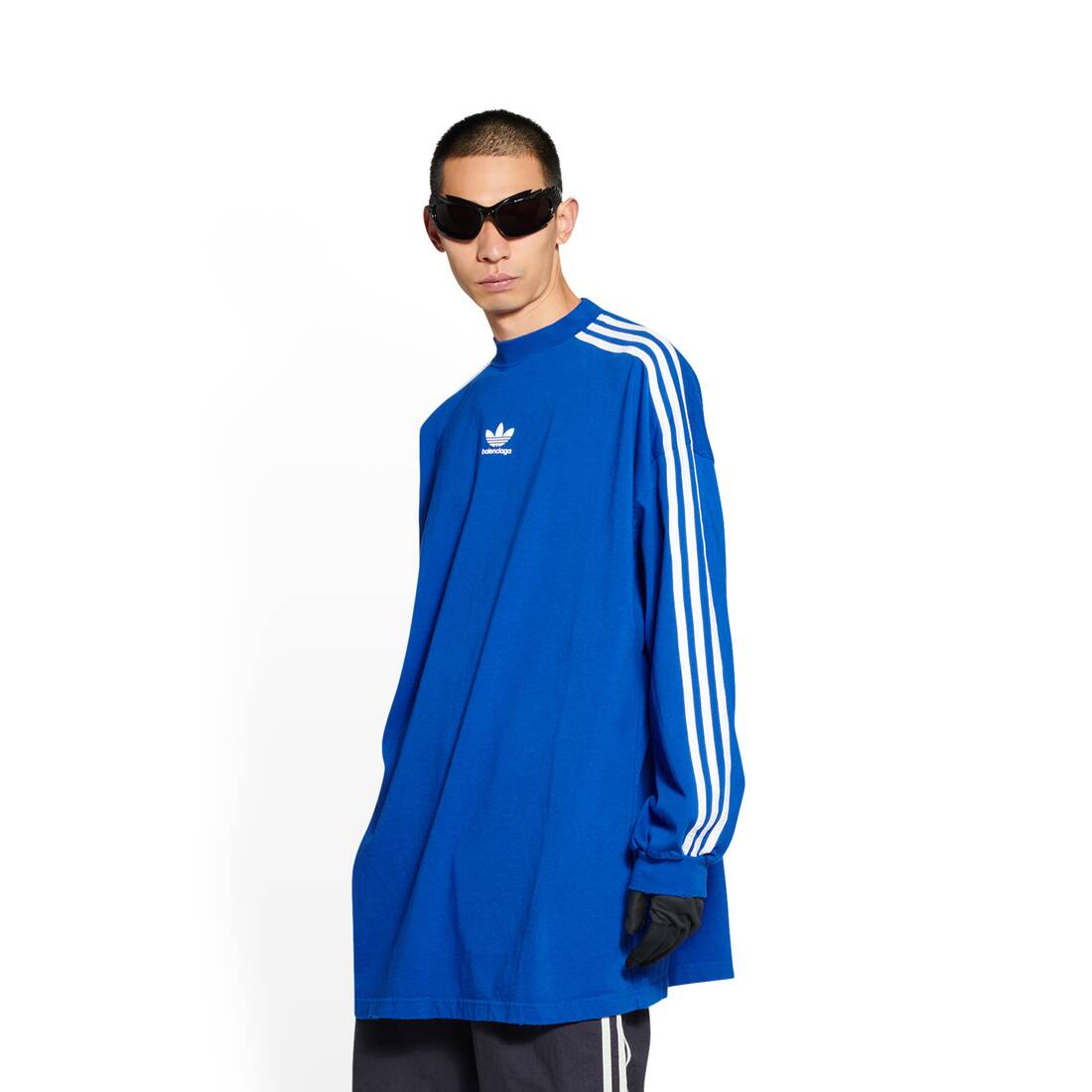 Balenciaga / Adidas ロングスリーブtシャツ Oversized で ブルー