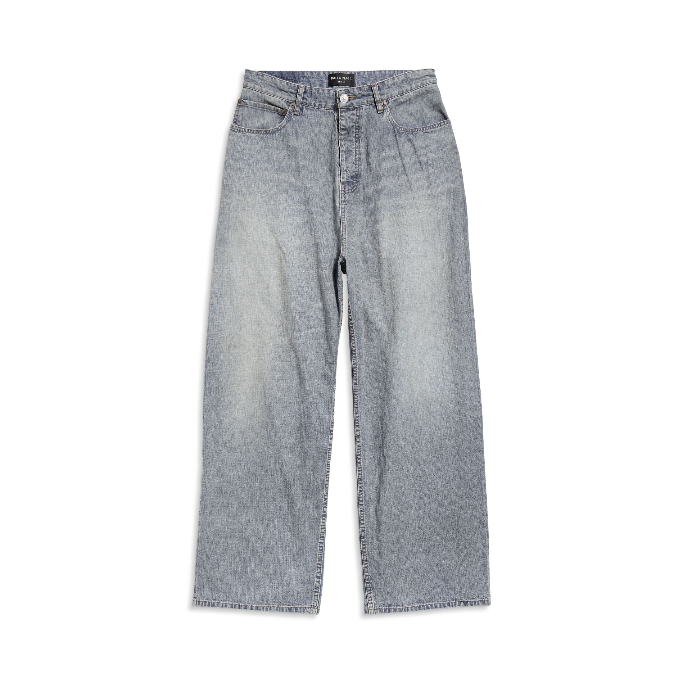 Balenciaga Pantaloni Baggy - Blu - Unisex - S - Cotone