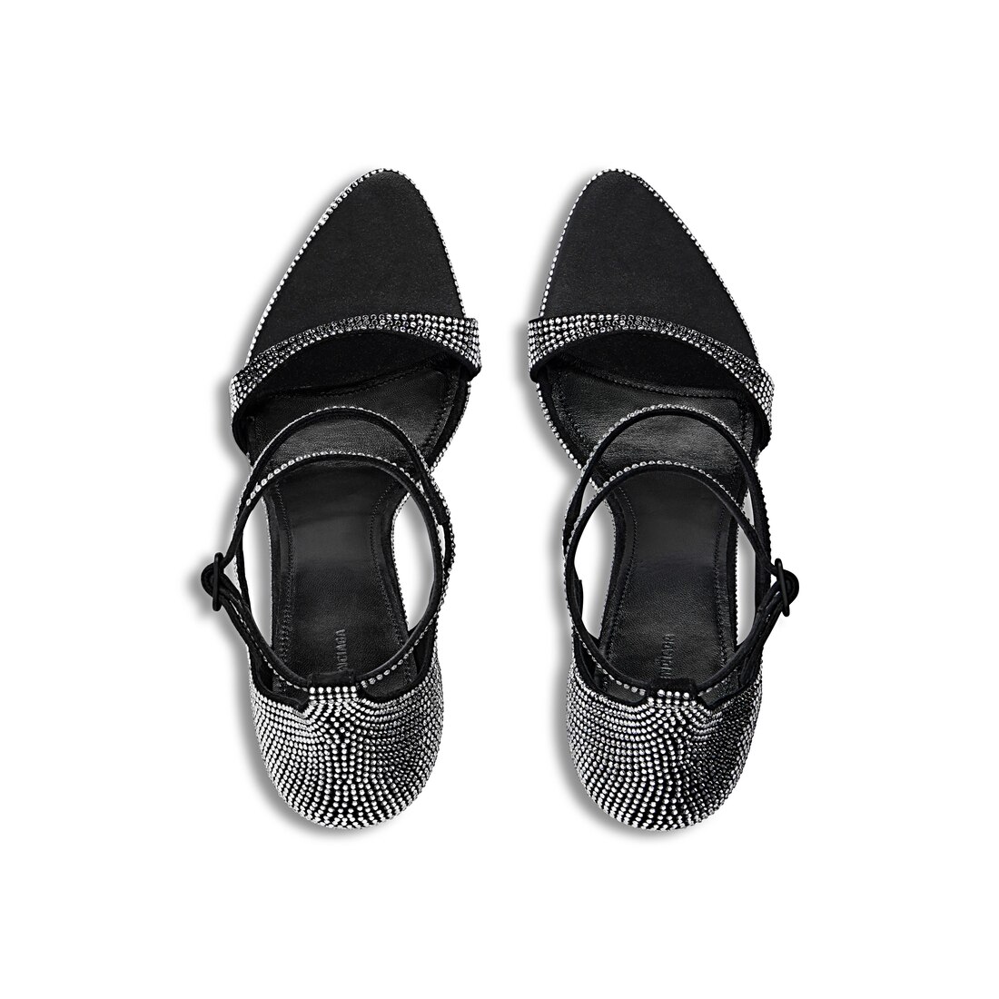 Women's Honey 110mm Sandal With Rhinestones in Black/grey