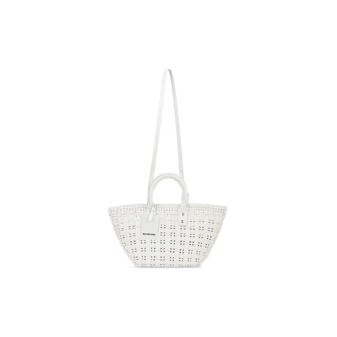 Women's Bistro Xs Basket With Strap in White | Balenciaga US