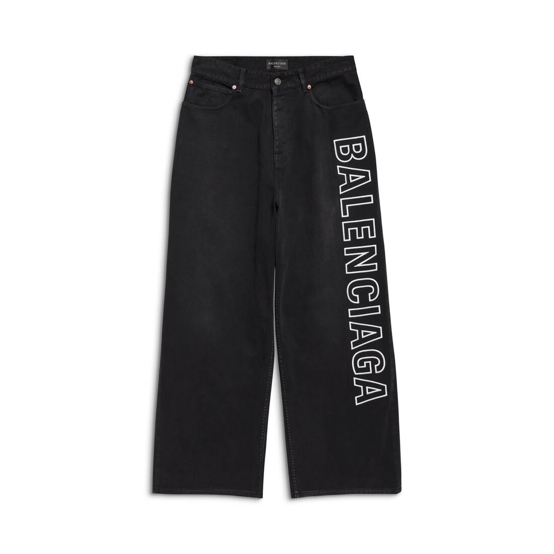 Made To Order Embroidered Monogram Baggy Denim Pants - Ready to Wear