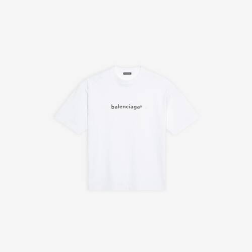 Lao Kunstig ulv Men's New Copyright Medium Fit T-shirt in White | Balenciaga US