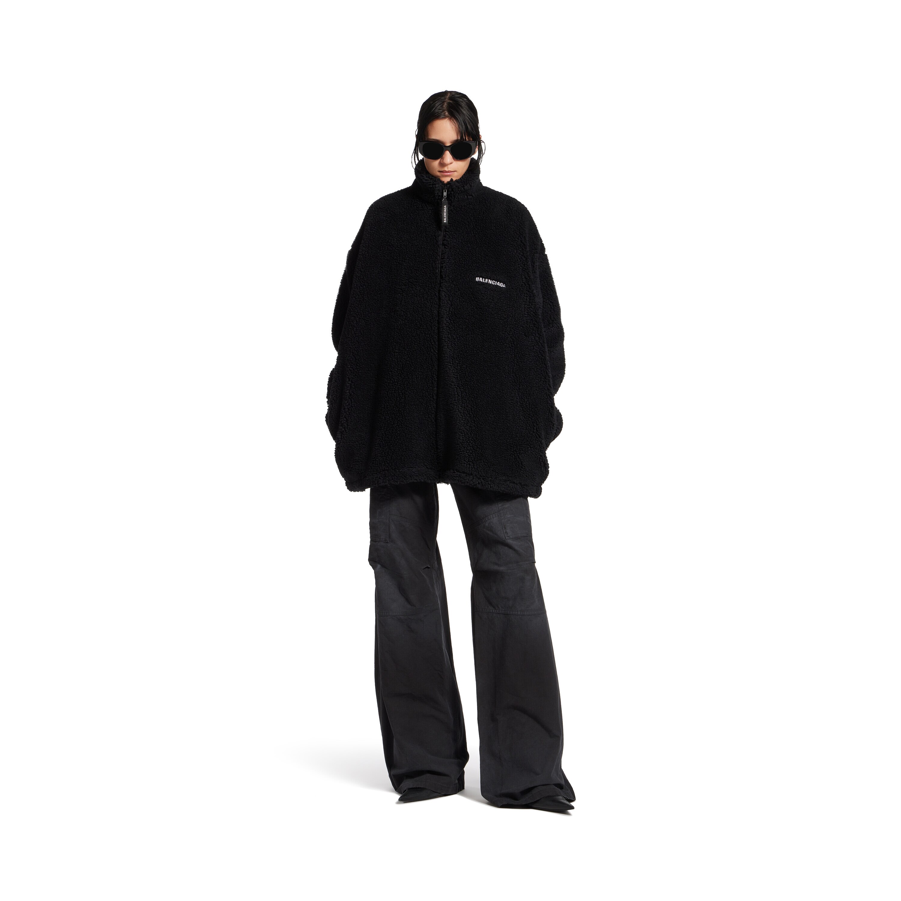 Balenciaga オーバーサイズ コート | ブラック | FARFETCH JP