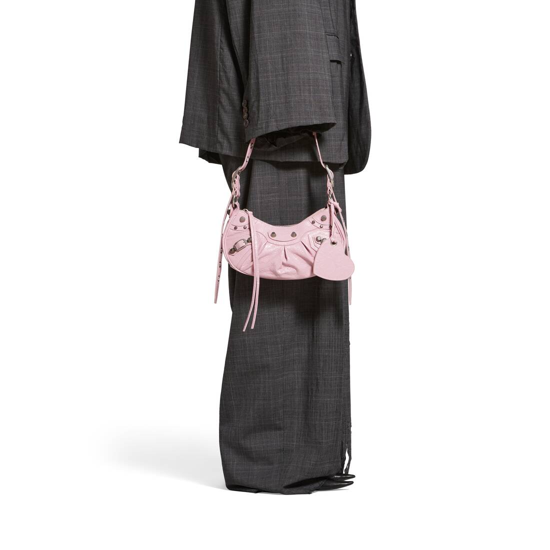 Balenciaga XS Pink Rose Flamingo Classic Reporter Bag Crossbody Clutch NWT  $1290
