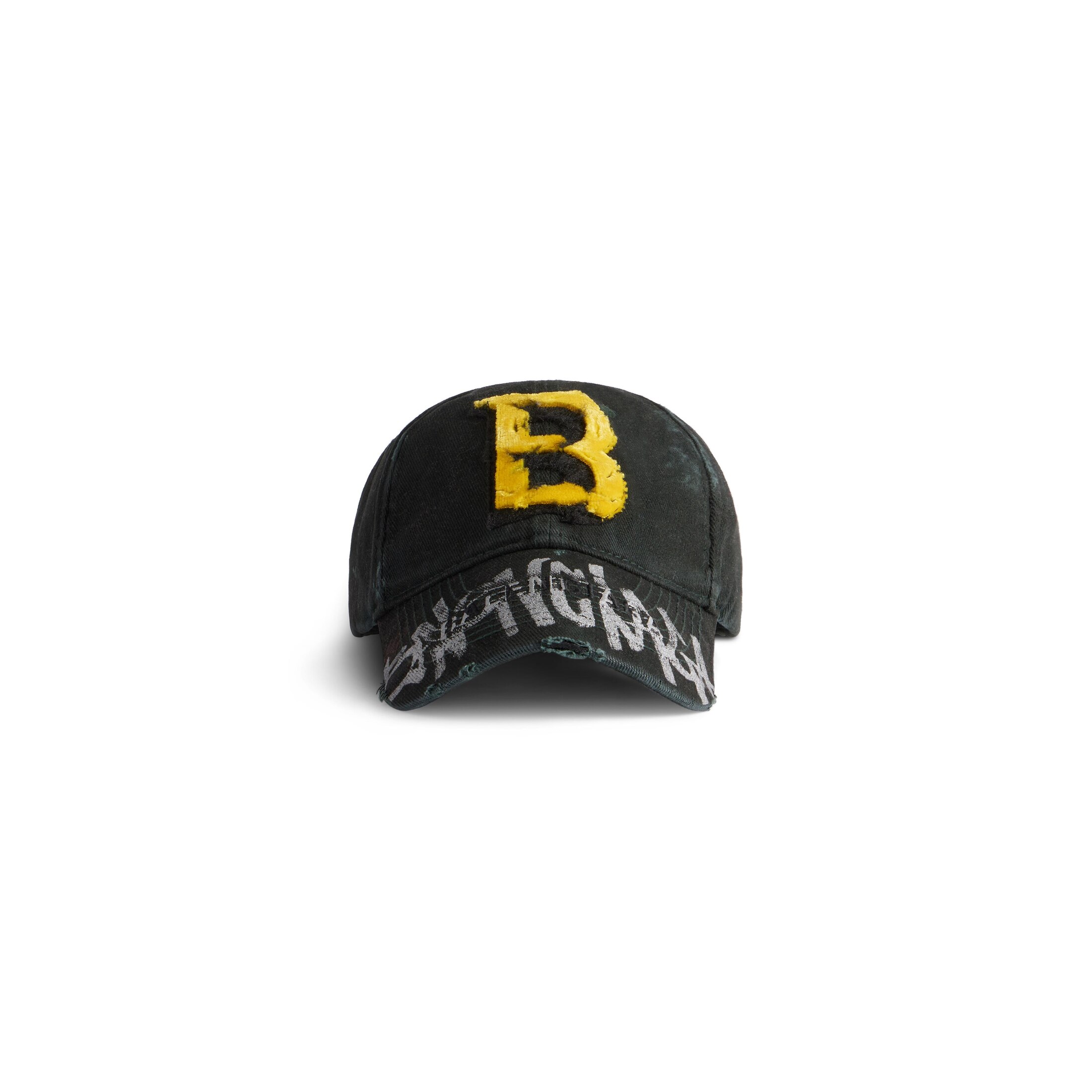 Balenciaga Upcycled Cap - Black - Unisex - L - Cotton