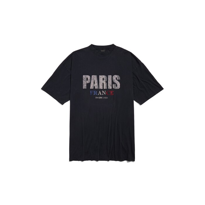 robe t-shirt paris strass