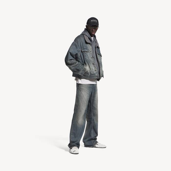 layered lined denim jacket