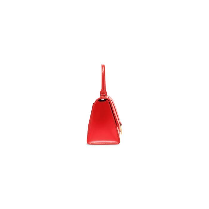 Women's Hourglass Small Handbag Box in Red | Balenciaga US