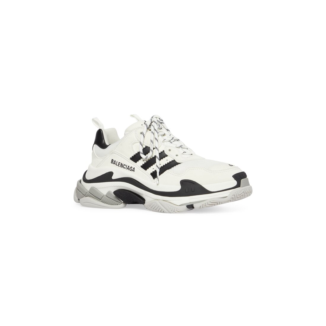 BALENCIAGA バレンシアガ スニーカー adidas TRIPLE S アディダス トリプルエス スニーカー ブラック系 ホワイト系 サイズ44/29.0cm【新古品】【未使用】