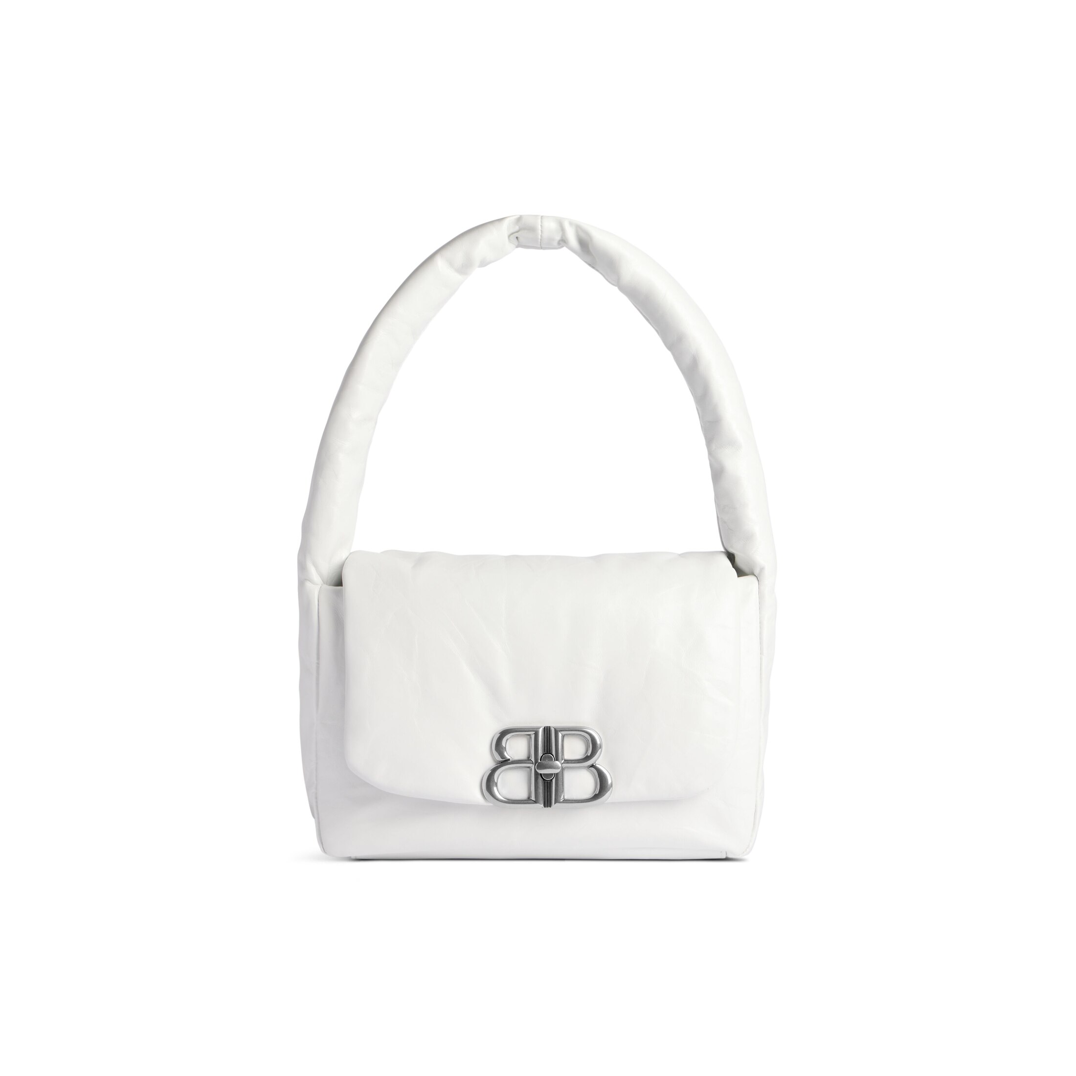 Balenciaga Monaco Small Sling Bag - White - Women's - Calfskin