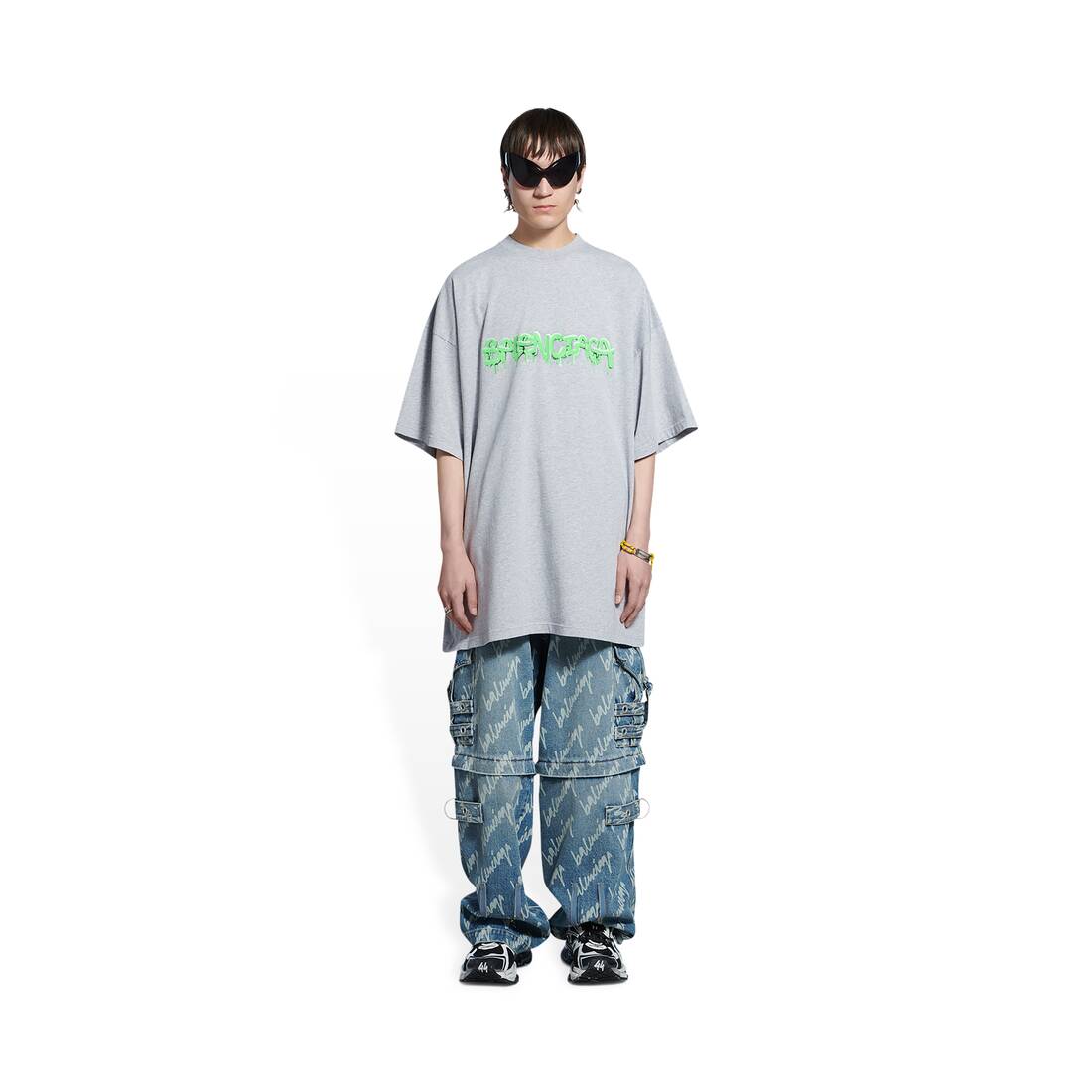 Men's Slime T-shirt Oversized in Green