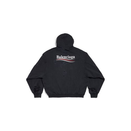 political campaign layered hoodie连帽卫衣