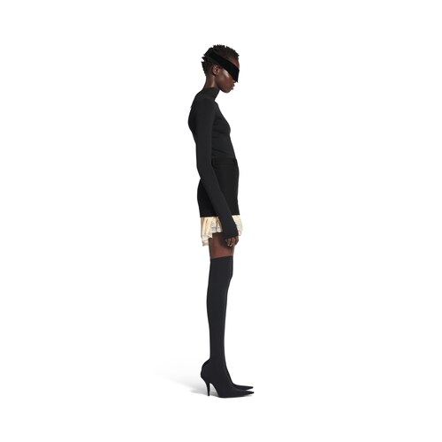 lingerie mini tailored skirt