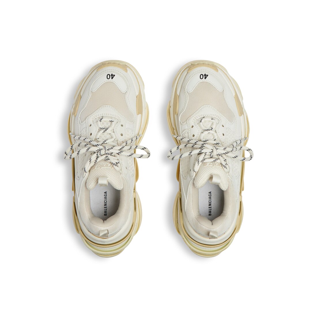 Balenciaga trainers triple s on sale white