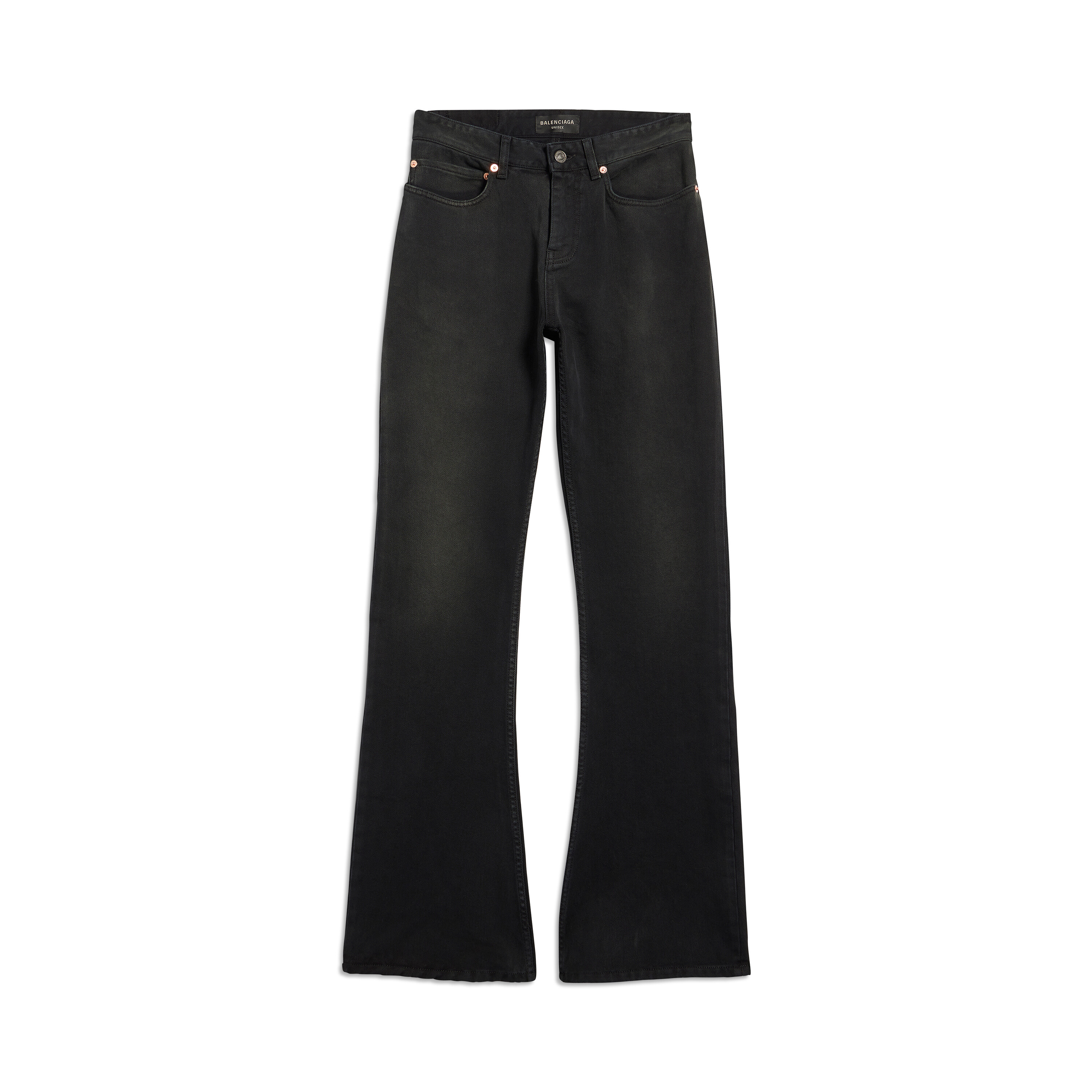Trousers, Black Smart Bootcut Trousers