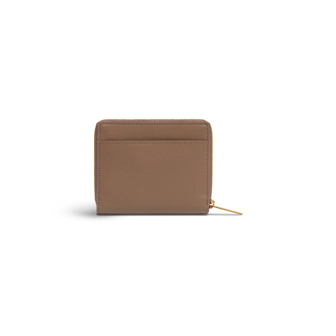Women's Envelope Compact Wallet With Flap in Light Brown
