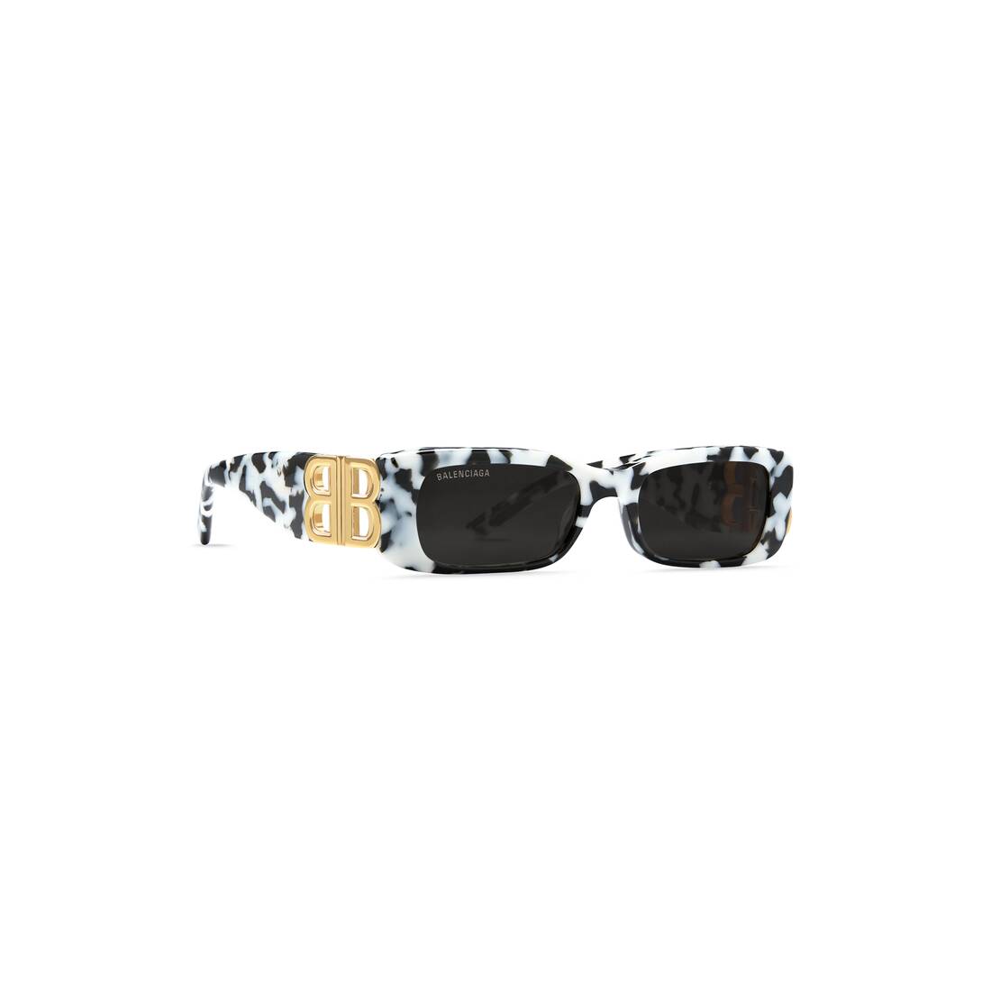 Ski Rectangle Sunglasses in Whitesilver  Balenciaga US