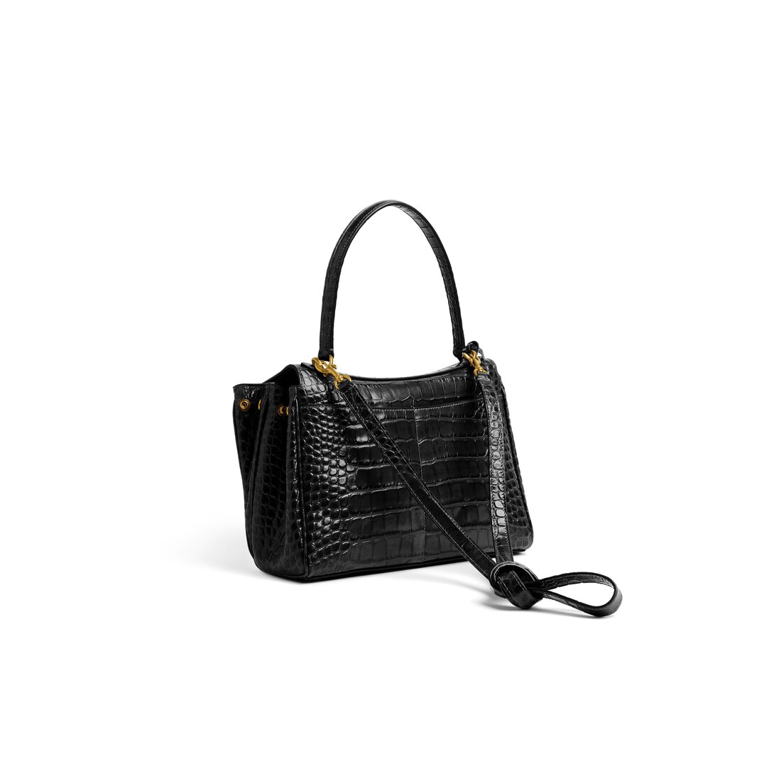 バッグ・カバンその他 Balenciaga Small Rodeo bag in black crocodile-effect leather Medium-7897792AA5L1000_F.jpg?v=1