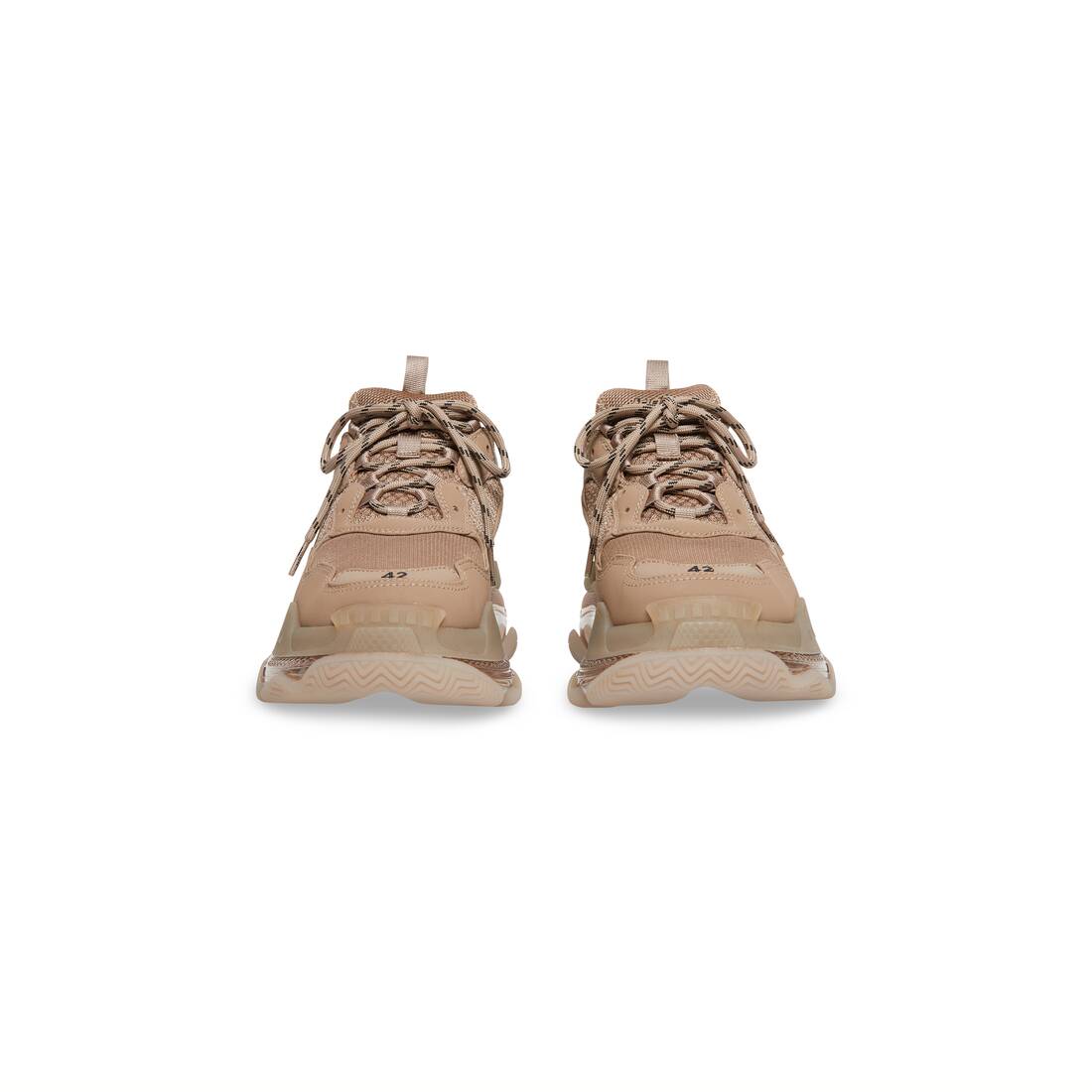 Men's Triple S Clear Sole Sneaker in Brown | Balenciaga US