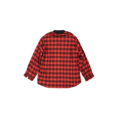 Trompe L'œil Shirt Oversized in Red | Balenciaga US