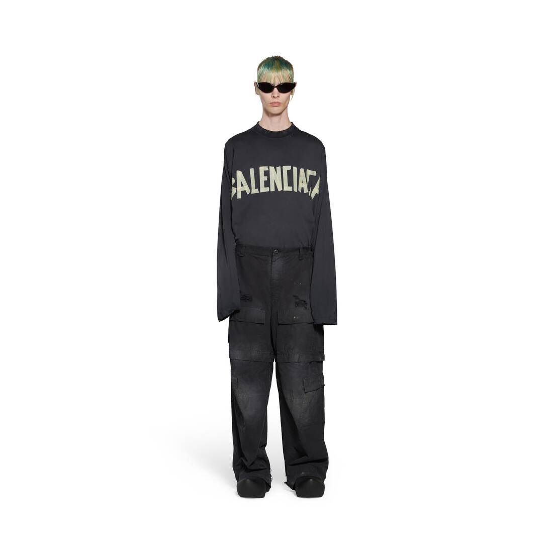 Double Front Pants in Black | Balenciaga US