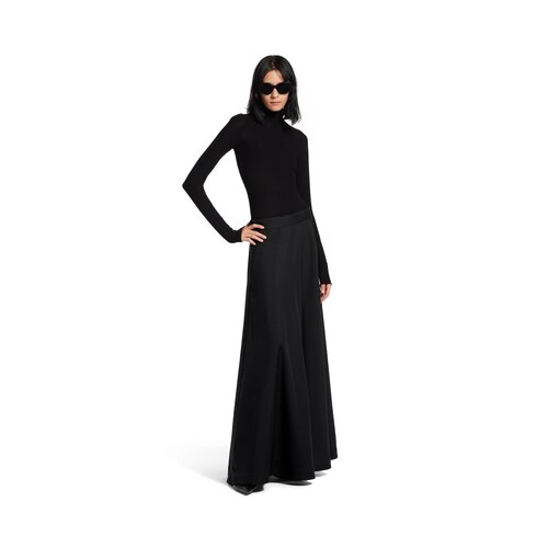 low waist maxi skirt