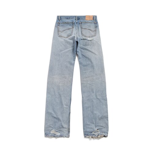 fitted low-waist pants