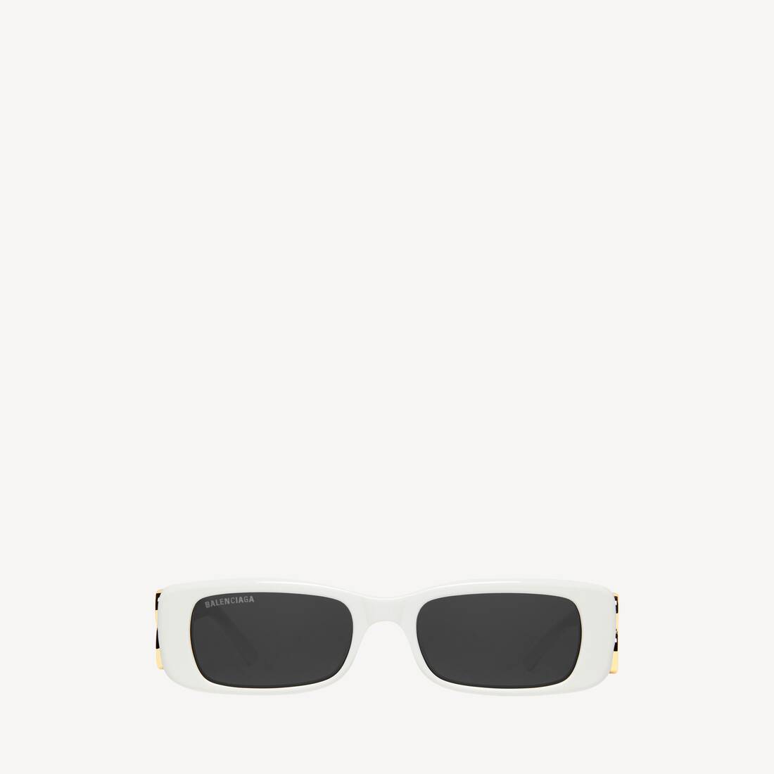 Women's Dynasty Rectangle Sunglasses in White Balenciaga US