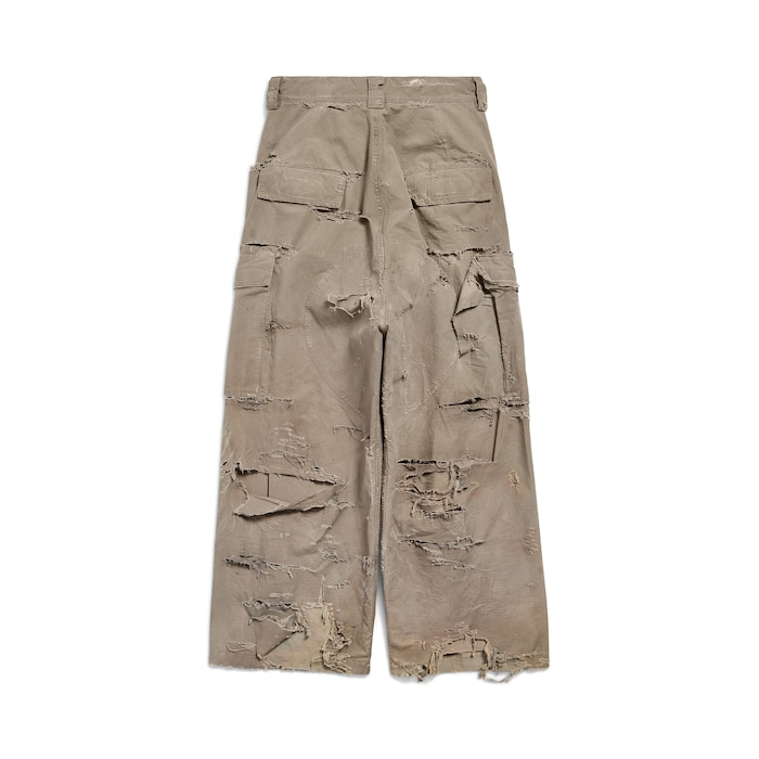 distressed large cargo pants