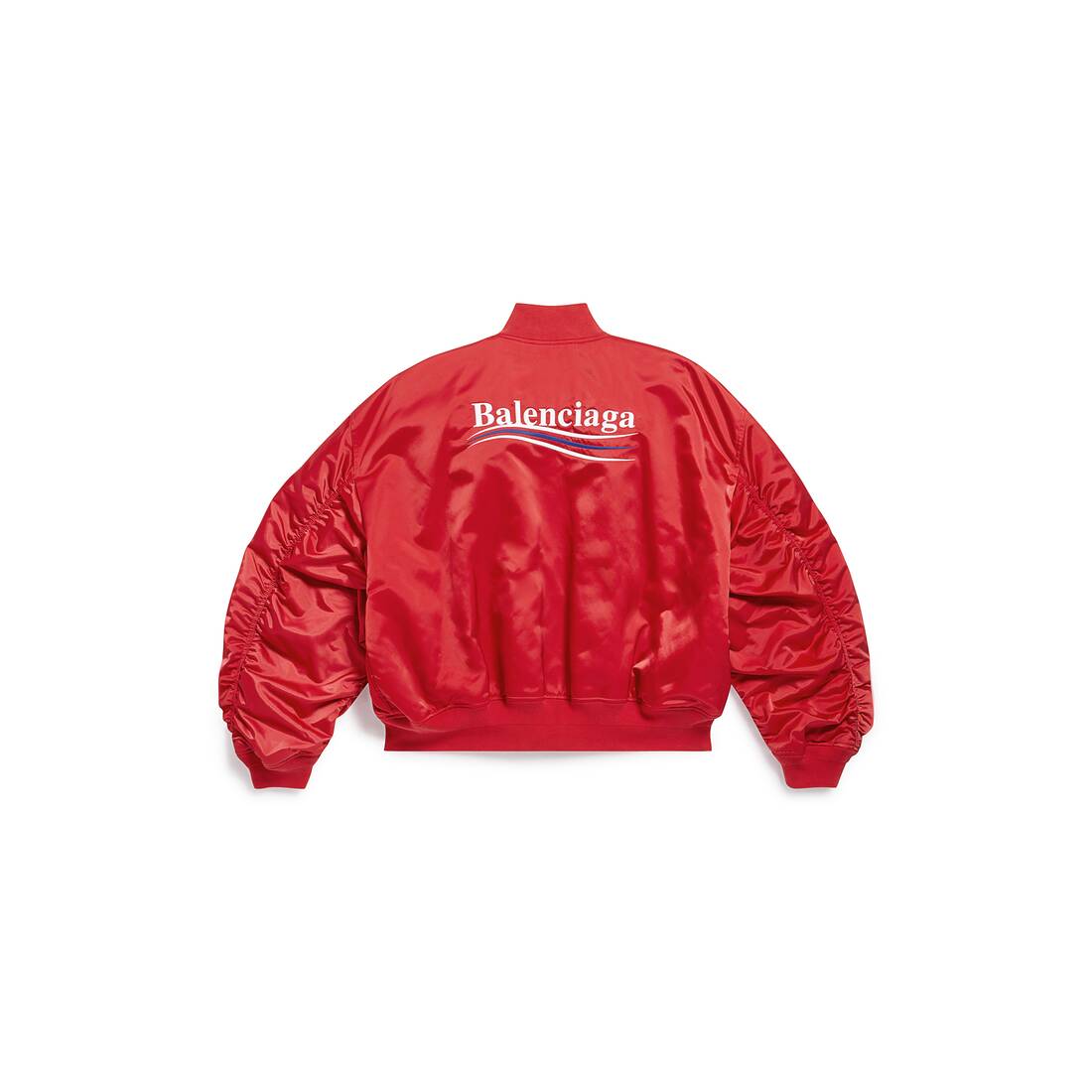 Political Campaign Varsity Jacket in Red | Balenciaga US