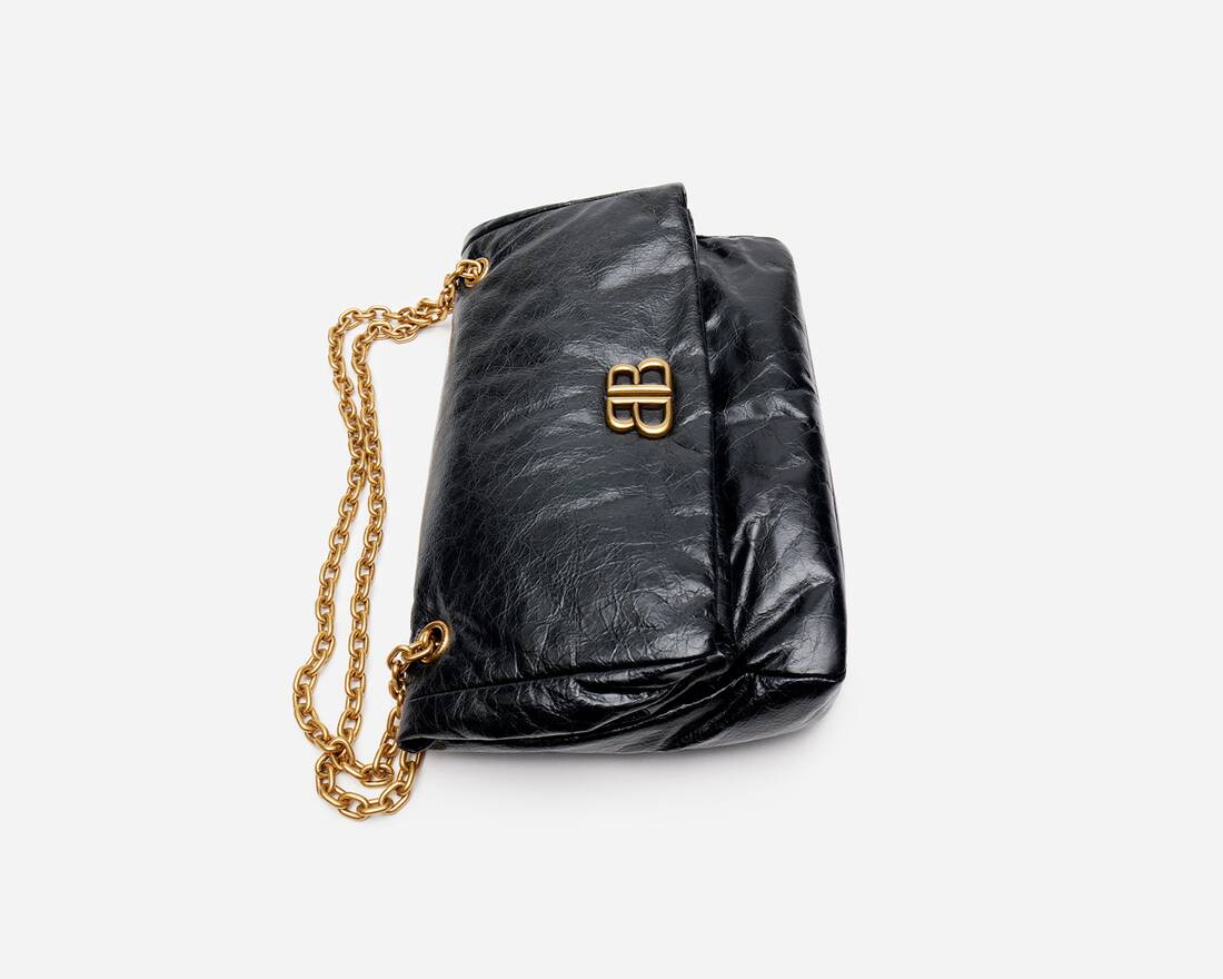 Women's Crush Xs Chain Bag Quilted in Black | Balenciaga CA